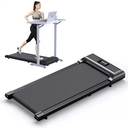 Walking Pad Under Desk Treadmill 2 in 1 Treadmills Portable Walking Treadmill 2.5HP, 320lbs Max Weight Remote Control LED Display,Installation-Free Jogging Machine for Home/Office