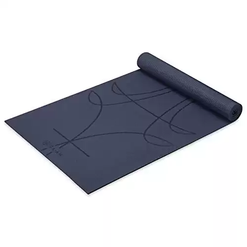 Gaiam Yoga Mat - 6mm Thick Non Slip Mat for All Types of Yoga, Pilates & Floor Workouts